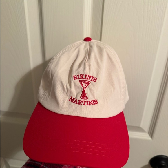 Stylish Red and Cream Cap - Picture 1 of 4